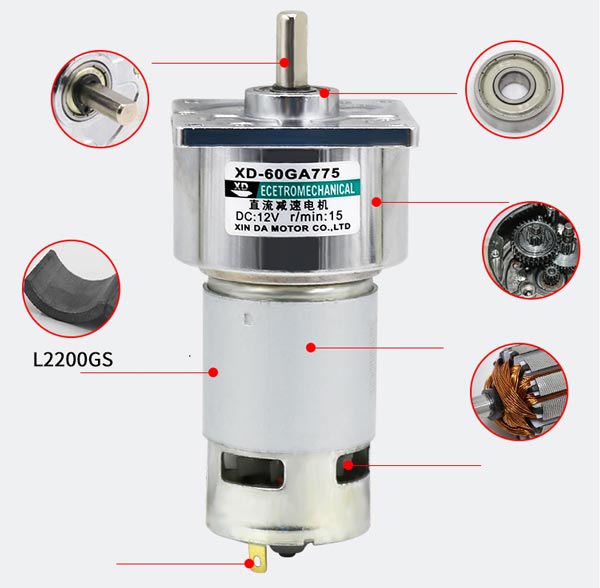 Động cơ DC 775 nhiều cấp vòng tua