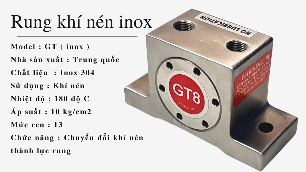 Ưu điểm bộ rung khí nén